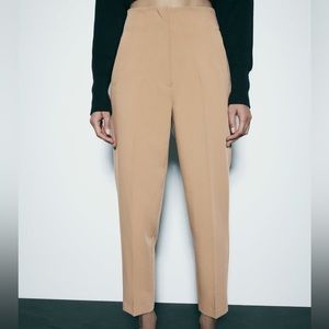 ZARA WOMAN Never worn HIGH-WAISTED PANTS COLOR: TAUPE BROWN